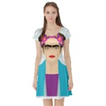 Frida Kahlo Short Sleeve Skater Dress