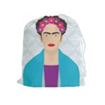 Frida Kahlo Drawstring Pouch (XL)