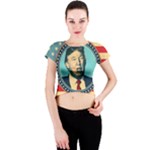 Donald Trump For President Crew Neck Crop Top