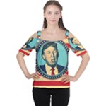 Donald Trump For President Women s Cutout Shoulder Tee