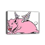 Flying Pig Mini Canvas 6  x 4  (Stretched)