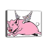 Flying Pig Mini Canvas 7  x 5  (Stretched)