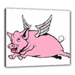 Flying Pig Canvas 24  x 20  (Stretched)