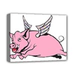 Flying Pig Deluxe Canvas 14  x 11  (Stretched)