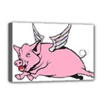 Flying Pig Deluxe Canvas 18  x 12  (Stretched)