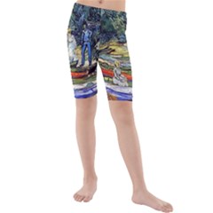 Kids  Mid Length Swim Shorts 