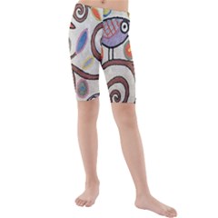 Kids  Mid Length Swim Shorts 