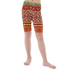 Kids  Mid Length Swim Shorts 