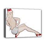 blonde Pinup Deluxe Canvas 16  x 12  (Stretched) 