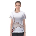 blonde Pinup Women s Sport Mesh Tee