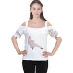 blonde Pinup Women s Cutout Shoulder Tee