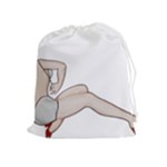 blonde Pinup Drawstring Pouch (XL)