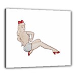 blonde Pinup Canvas 24  x 20  (Stretched)