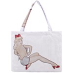 blonde Pinup Mini Tote Bag