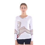 blonde Pinup Women s Long Sleeve T-shirt