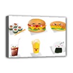 Kawaii Food Deluxe Canvas 18  x 12  (Stretched)