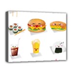 Kawaii Food Deluxe Canvas 20  x 16  (Stretched)