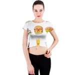 Kawaii Food Crew Neck Crop Top