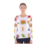 Kawaii Food Women s Long Sleeve T-shirt