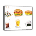 Kawaii Food Canvas 10  x 8  (Stretched)