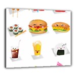 Kawaii Food Canvas 24  x 20  (Stretched)