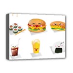 Kawaii Food Deluxe Canvas 16  x 12  (Stretched) 