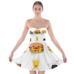 Kawaii Food Strapless Bra Top Dress