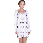 Kaomoji Long Sleeve Nightdress