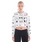 Kaomoji Women s Cropped Sweatshirt