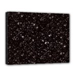 black white Stars Canvas 14  x 11  (Stretched)