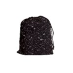 black white Stars Drawstring Pouch (Medium)