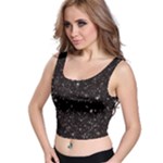 black white Stars Crop Top