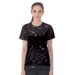 black white Stars Women s Sport Mesh Tee