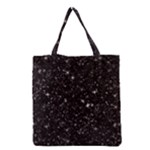 black white Stars Grocery Tote Bag