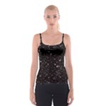 black white Stars Spaghetti Strap Top