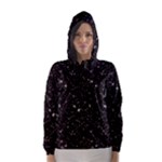 black white Stars Hooded Wind Breaker (Women)