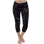 black white Stars Capri Winter Leggings 