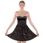 black white Stars Strapless Bra Top Dress