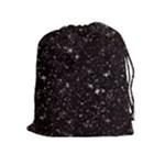 black white Stars Drawstring Pouch (XL)