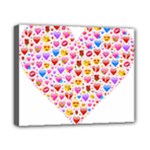 heart Emoji Canvas 10  x 8  (Stretched)