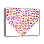 heart Emoji Deluxe Canvas 14  x 11  (Stretched)