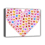 heart Emoji Deluxe Canvas 16  x 12  (Stretched) 