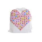 heart Emoji Drawstring Pouch (Large)