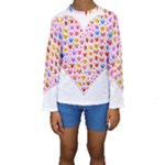 heart Emoji Kid s Long Sleeve Swimwear