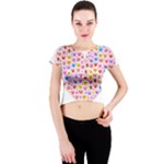 heart Emoji Crew Neck Crop Top