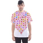 heart Emoji Men s Sport Mesh Tee