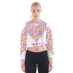 heart Emoji Women s Cropped Sweatshirt