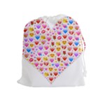 heart Emoji Drawstring Pouch (XL)