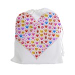 heart Emoji Drawstring Pouch (XXL)