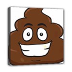 Emoji Poop Mini Canvas 8  x 8  (Stretched)